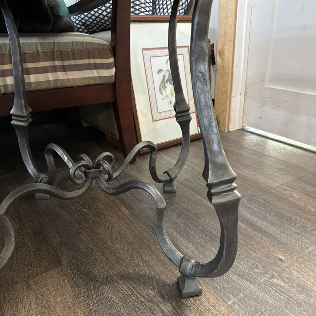 Orig Price $750 - Wood and Iron End Table