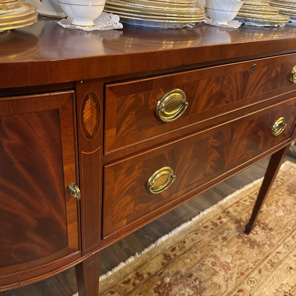 Inlaid Bowfront Sideboard Buffet