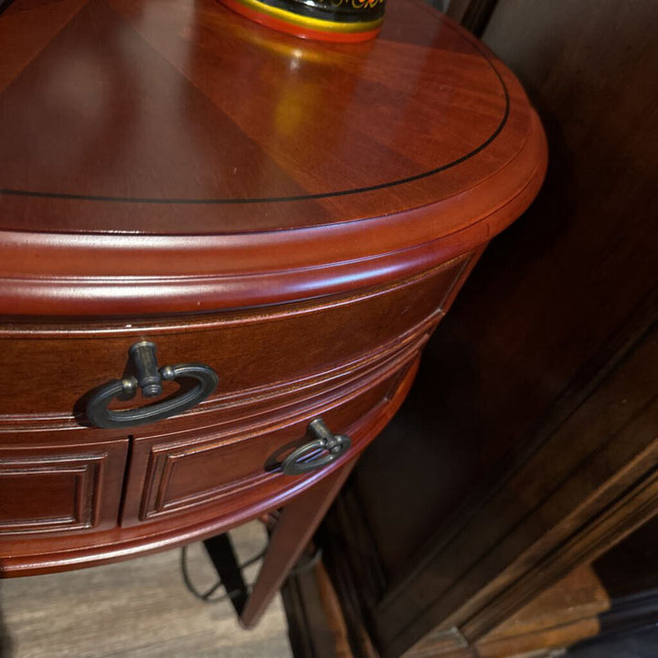 Oval 2 Drawer Accent Table