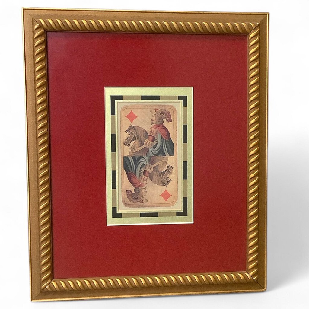 Old Playing Card Framed Art