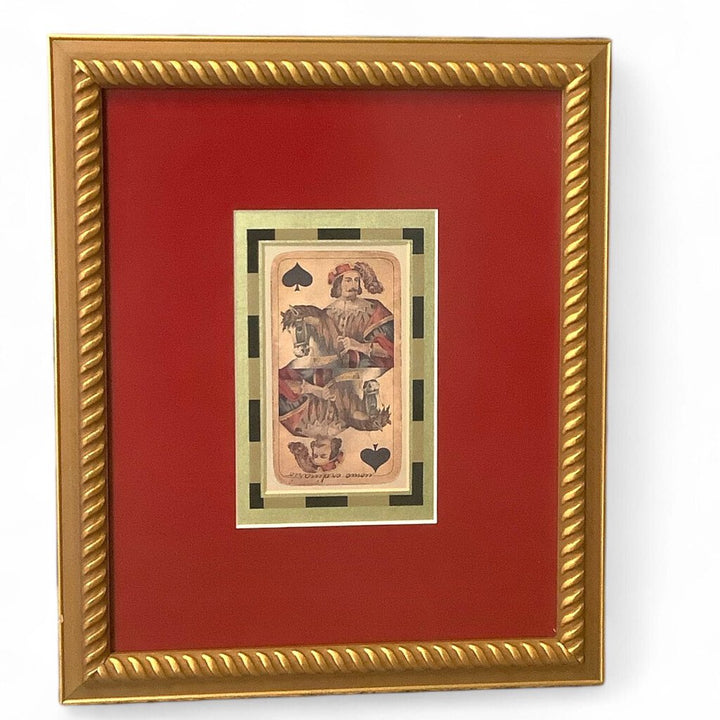 Old Playing Card Framed Art