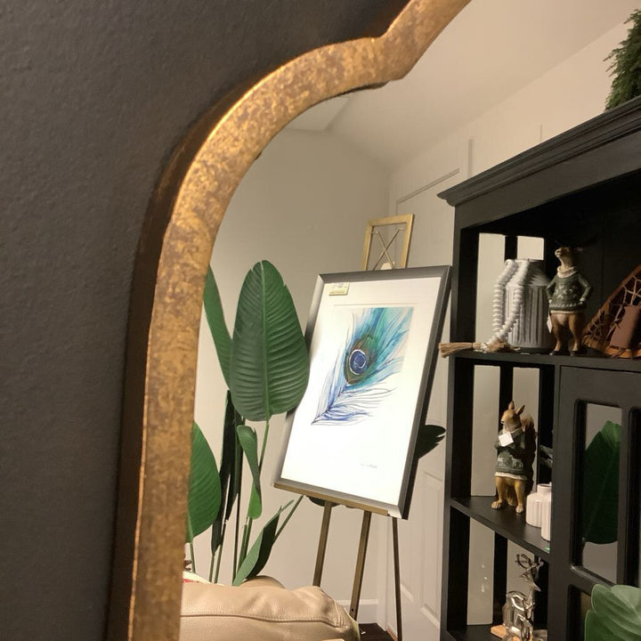 Orig. Price $600 - "Pauline" Gilded Floor Mirror