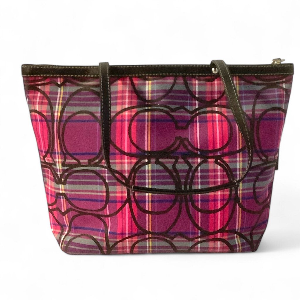 Orig. Price $190 - Tartan Tote Handbag