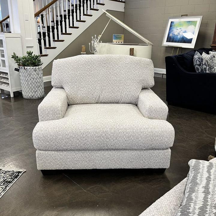 Oversized Chair w/ Ottoman & Pillow