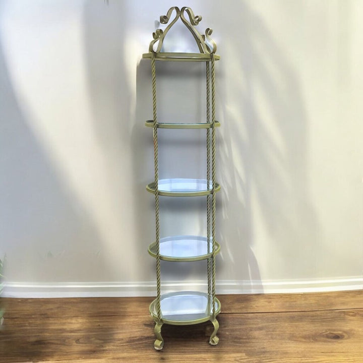 Plant Stand w/ Glass Shelves