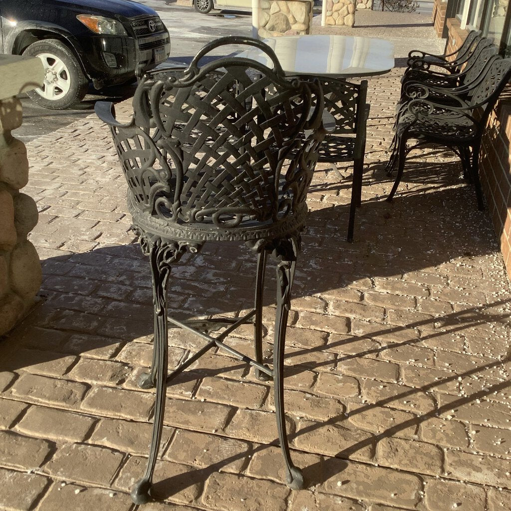 Orig Price $300 - Wrought Iron Bar Stool