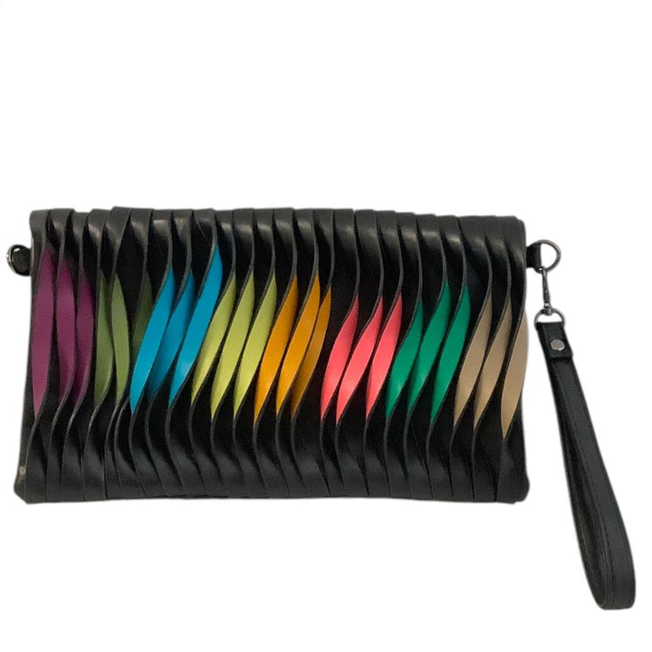 Rainbow Swirl Clutch Handbag