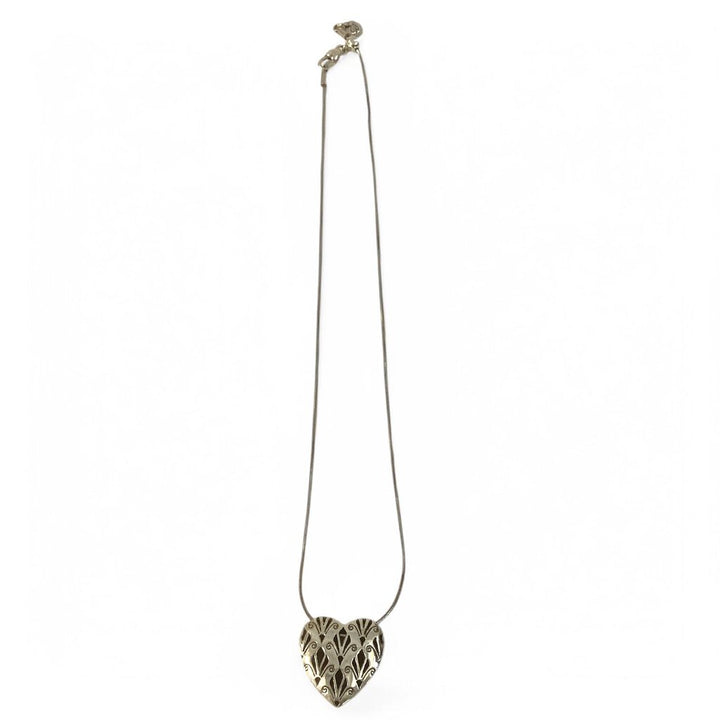 Reversible Pave Heart Necklace