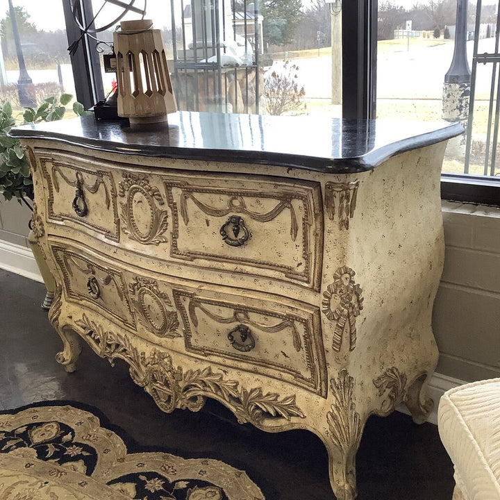 French Style Dresser W/ Faux Marble Top