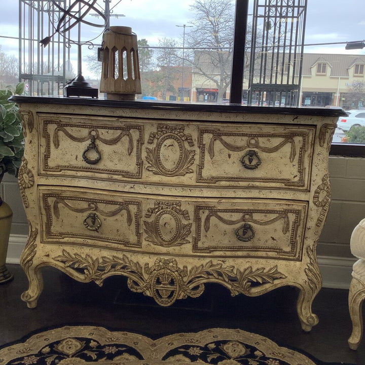 French Style Dresser W/ Faux Marble Top