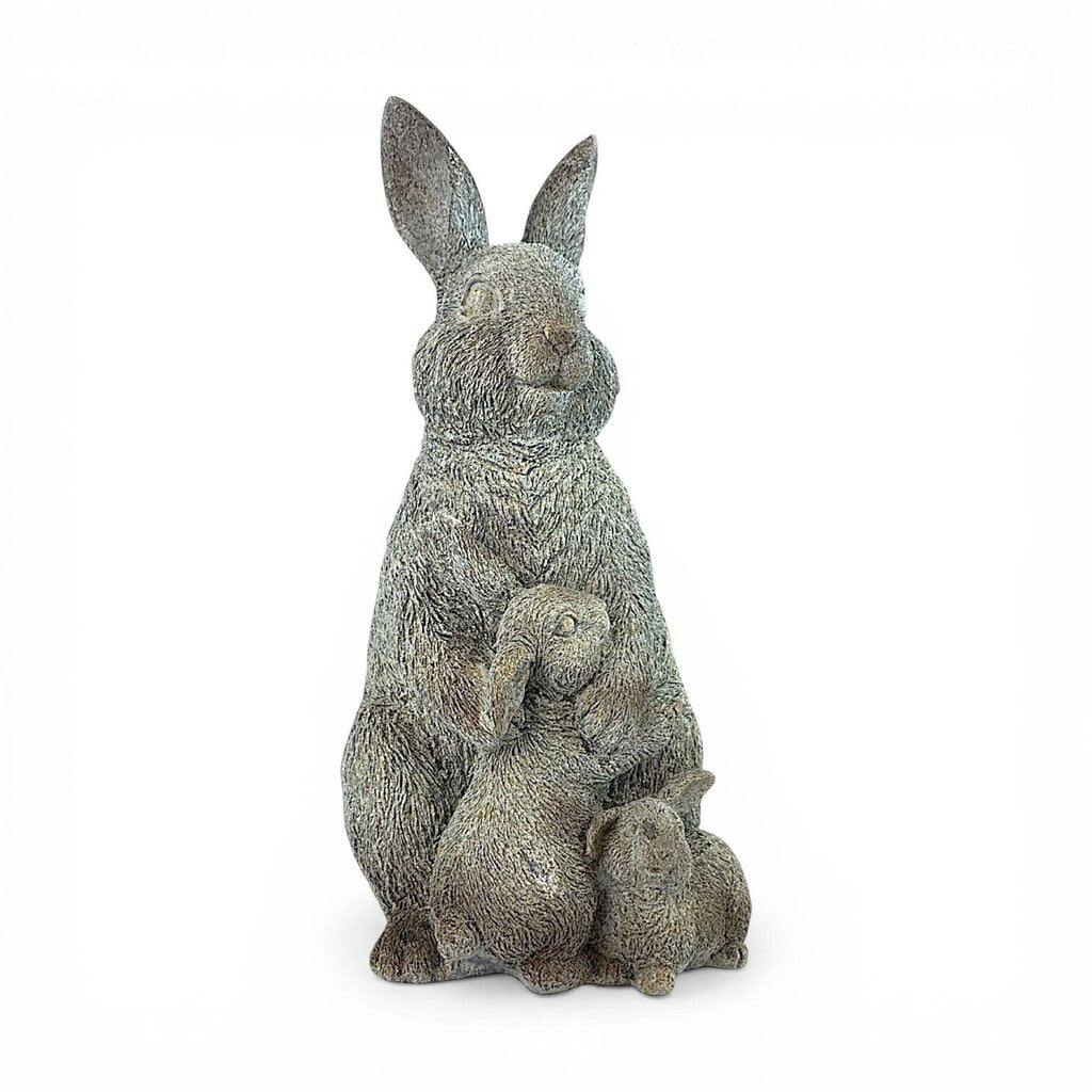 Large Resin Bunny w/Baby