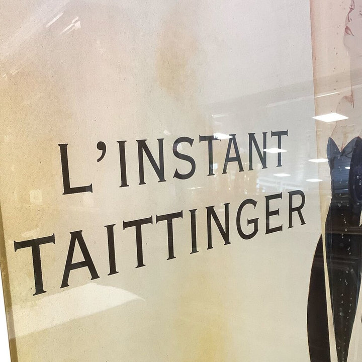 Extra Large "L'instant Taittinger" Framed Picture