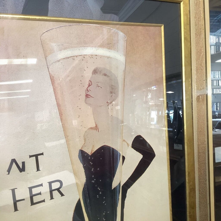 Extra Large "L'instant Taittinger" Framed Picture