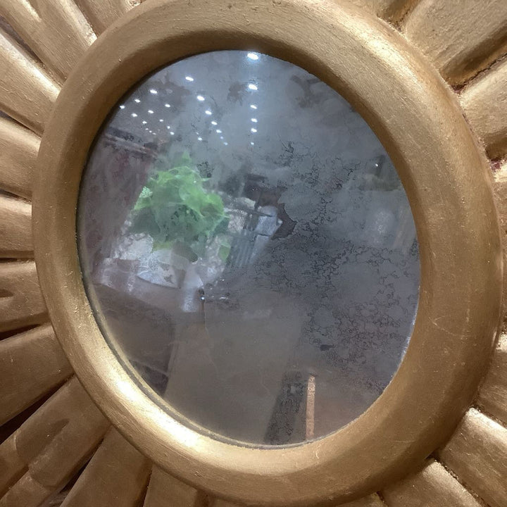 Orig. Price $250 - Wood Starburst Mirror