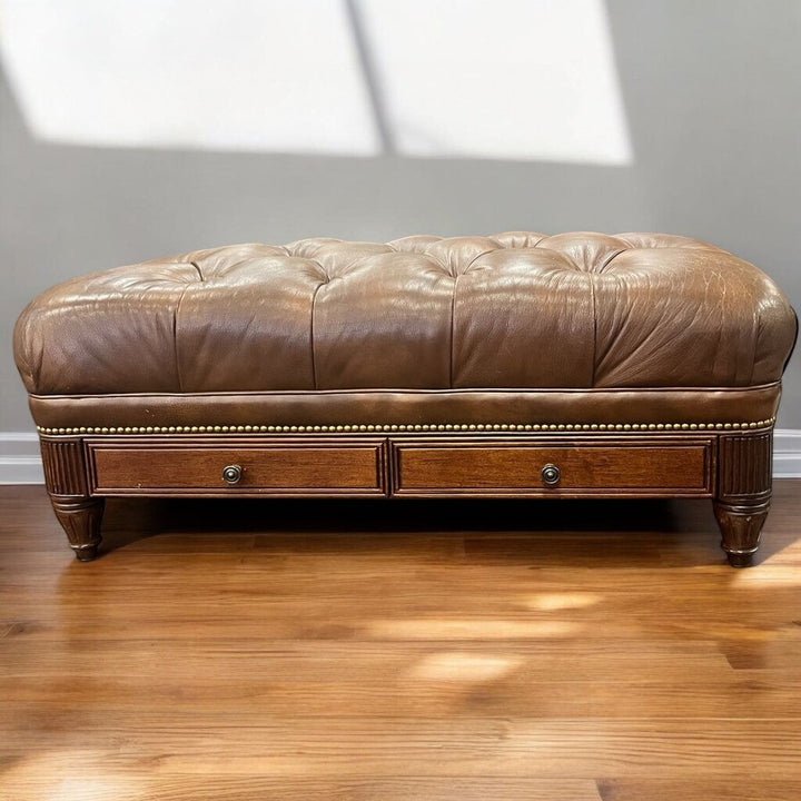 Tufted Ottoman w/ Storage