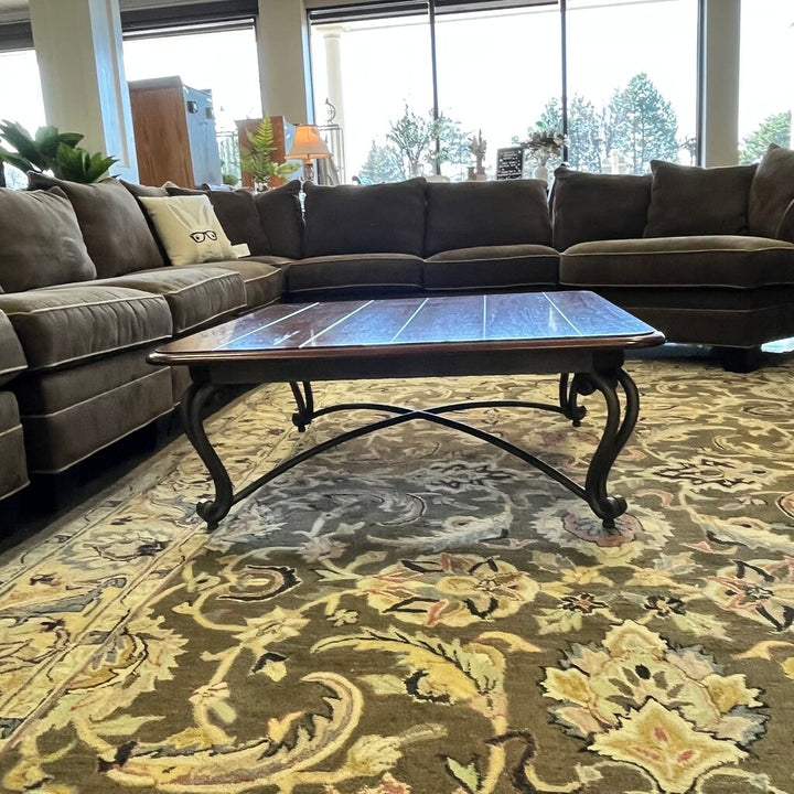 Wood & Iron Cocktail Table