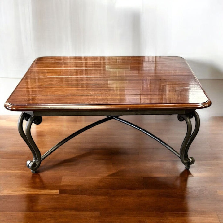 Wood & Iron Cocktail Table