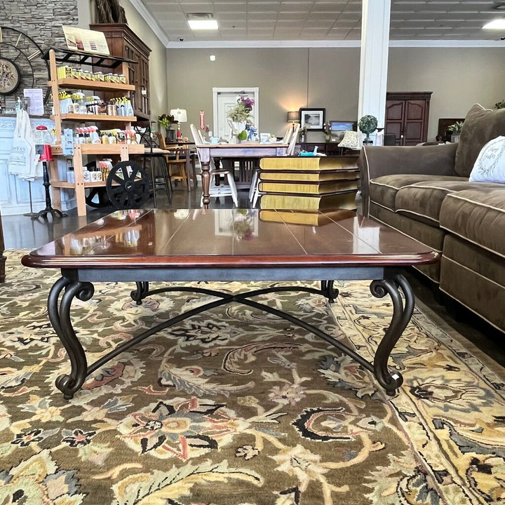 Wood & Iron Cocktail Table