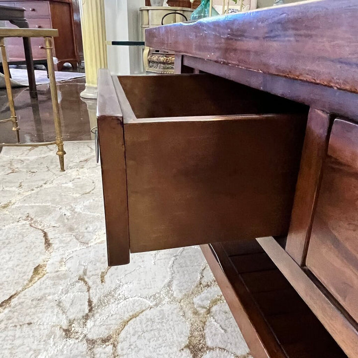 Orig Price $600 - Wood Cocktail Table w/ 2 Drawers