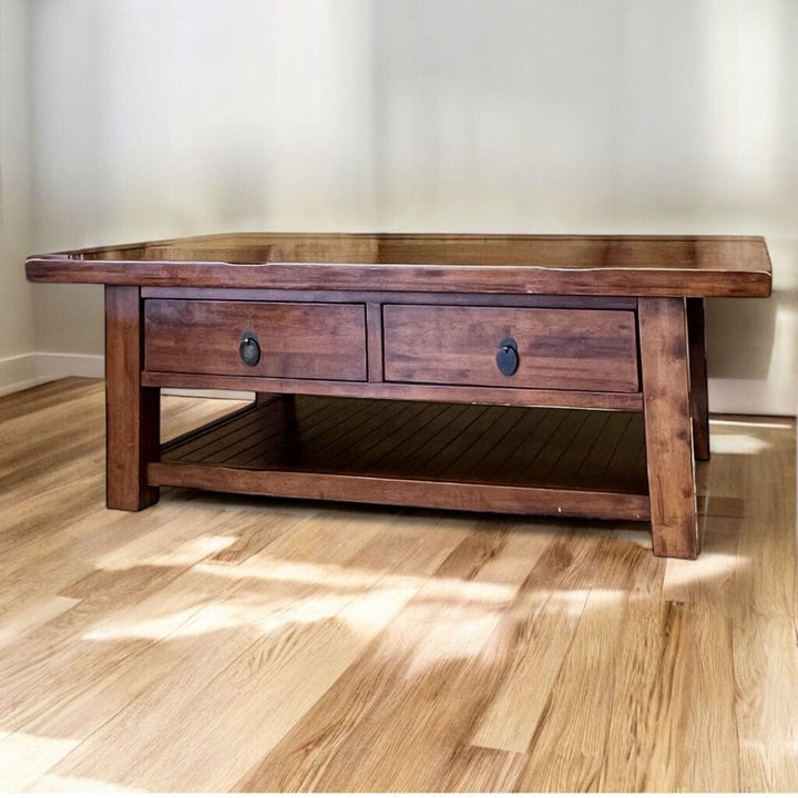 Orig Price $600 - Wood Cocktail Table w/ 2 Drawers
