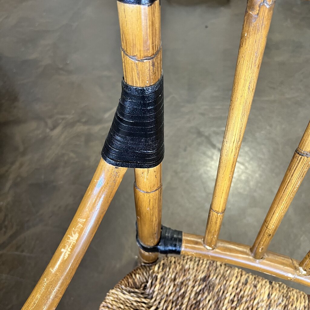 Faux Bamboo Rattan Chair