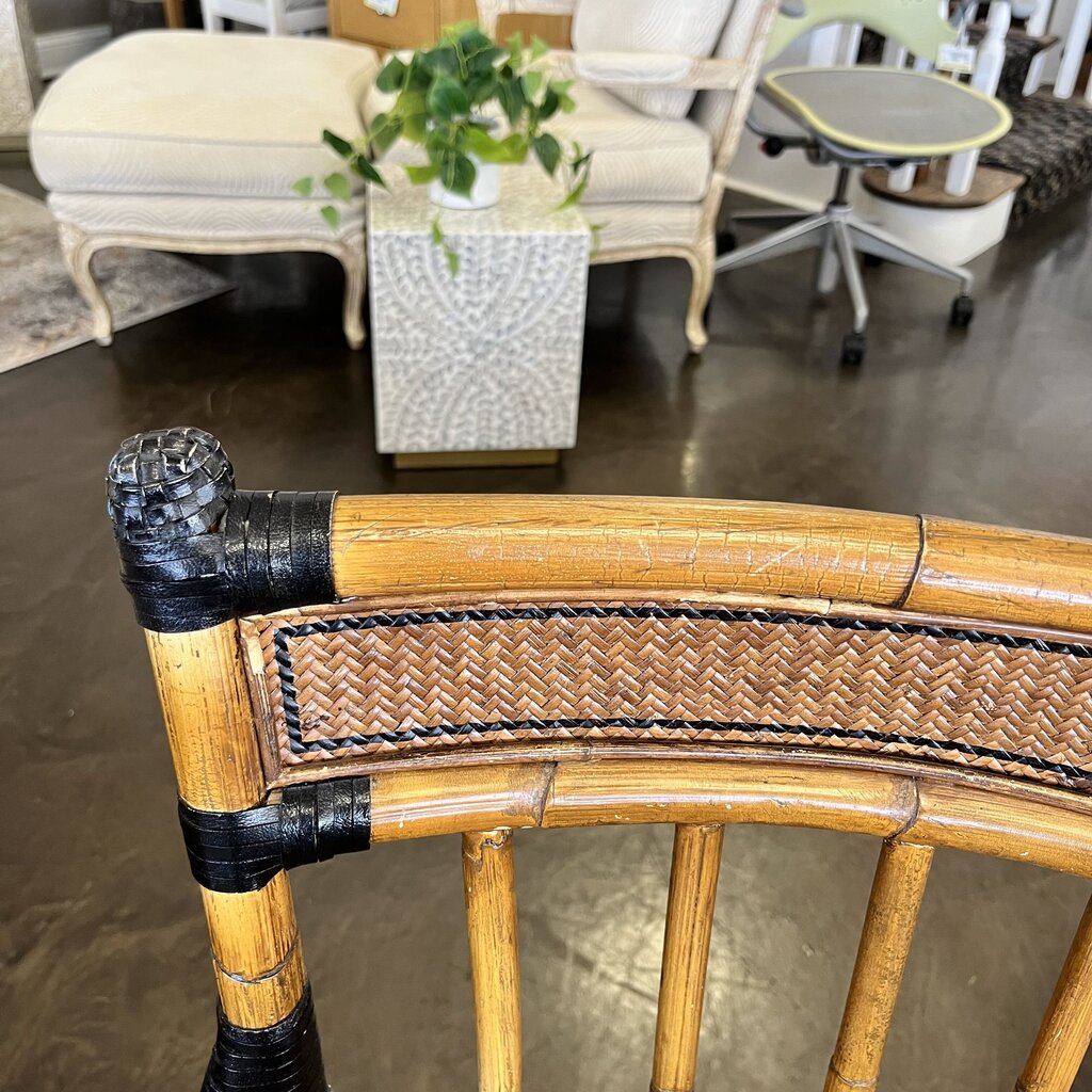 Faux Bamboo Rattan Chair
