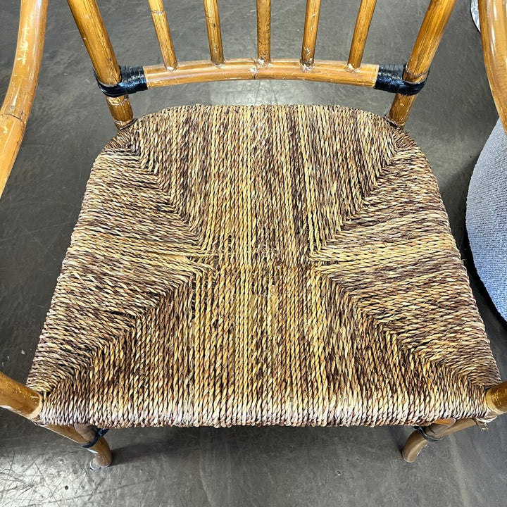 Faux Bamboo Rattan Chair