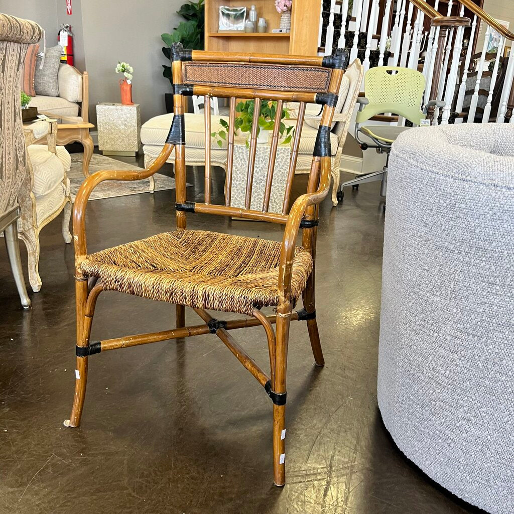 Faux Bamboo Rattan Chair