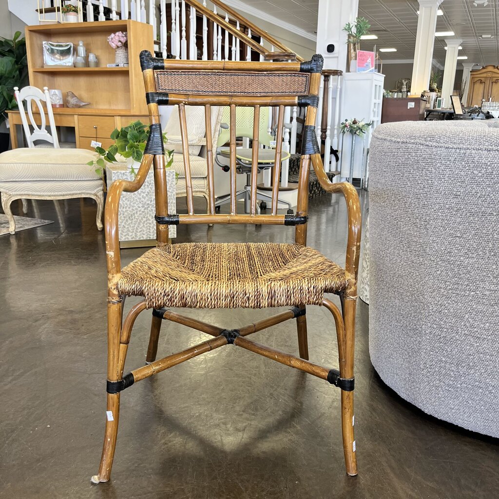 Faux Bamboo Rattan Chair