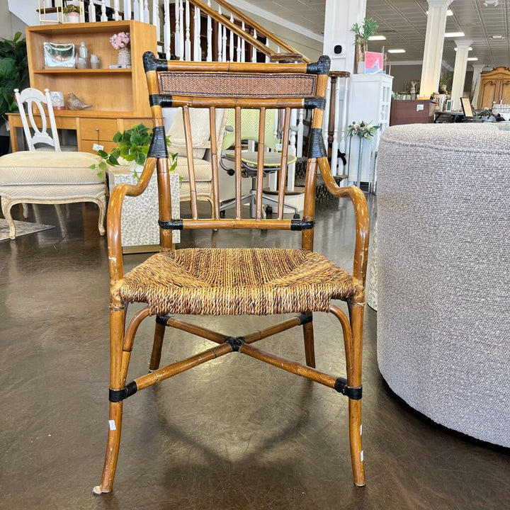 Faux Bamboo Rattan Chair