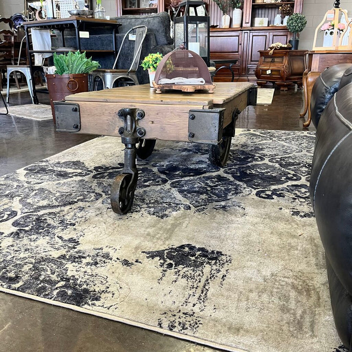 Orig Price $2295 - Railroad Cart Cocktail Table
