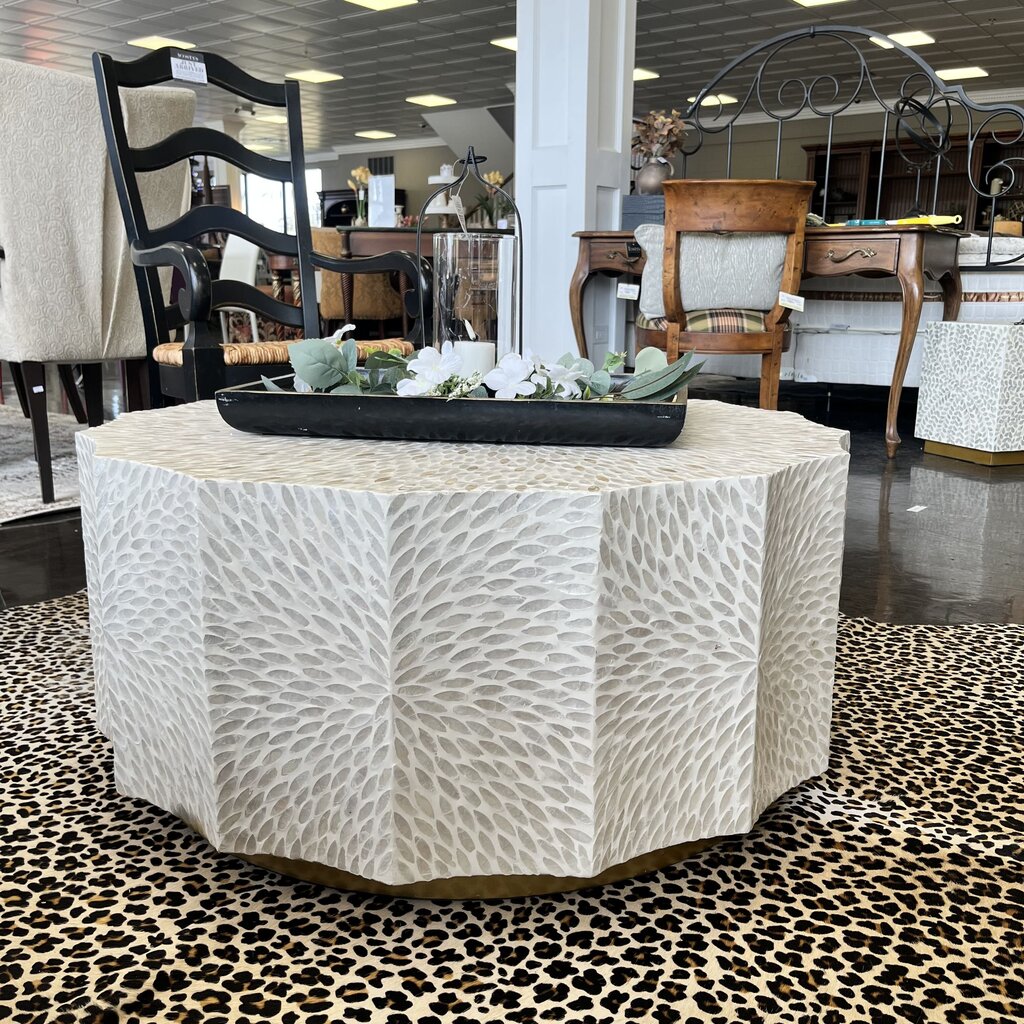 (BRAND NEW) Capiz Shell Cocktail Table