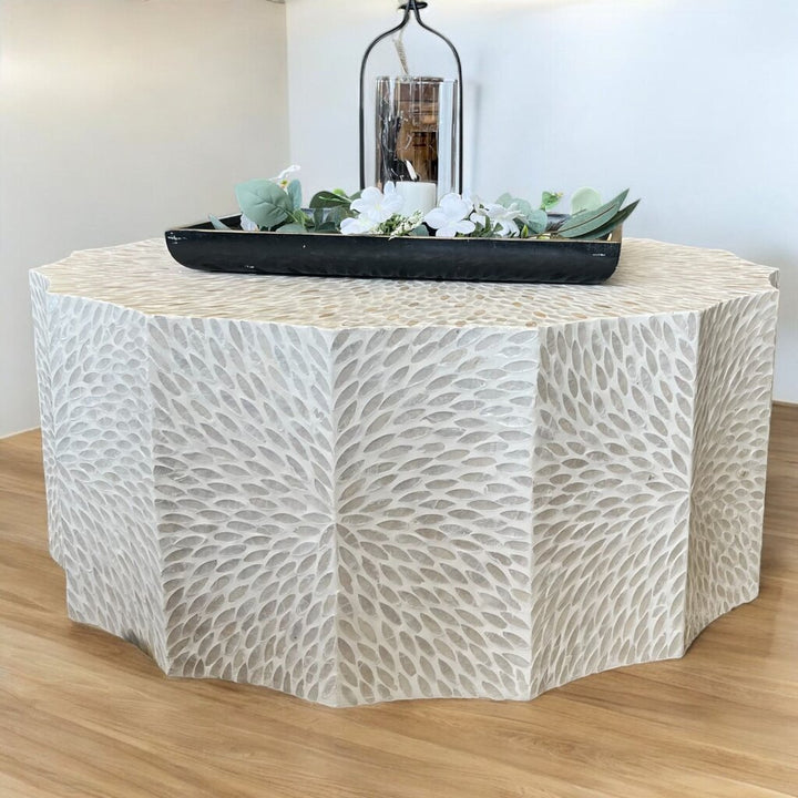 (BRAND NEW) Capiz Shell Cocktail Table