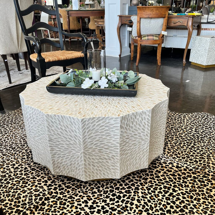 (BRAND NEW) Capiz Shell Cocktail Table