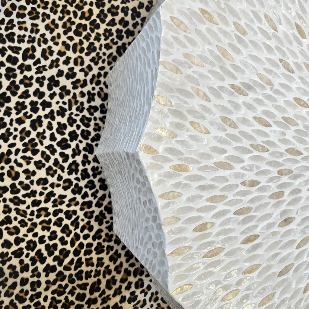 (BRAND NEW) Capiz Shell Cocktail Table