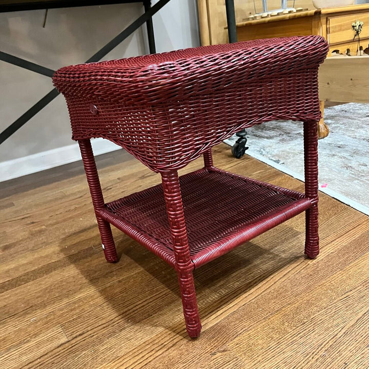 Wicker End Table