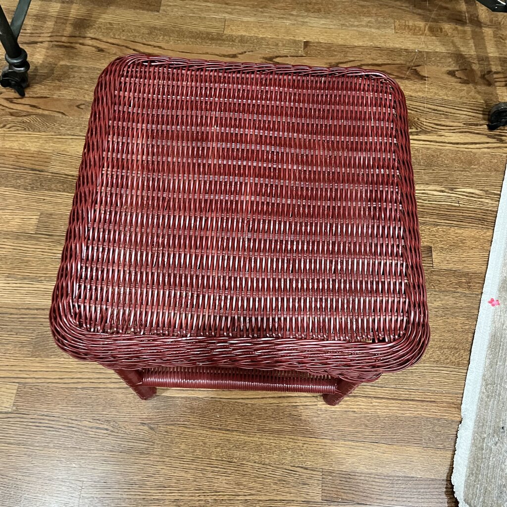 Wicker End Table