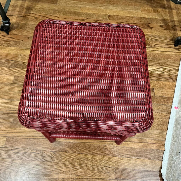 Wicker End Table