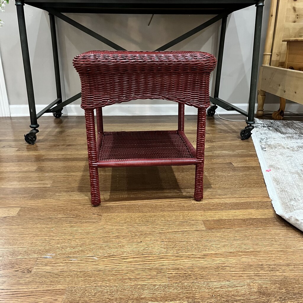 Wicker End Table