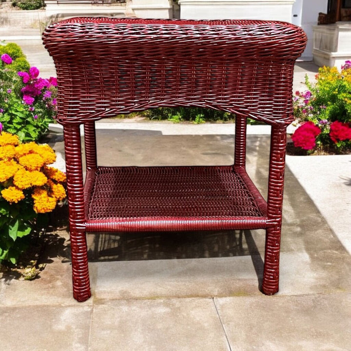 Wicker End Table