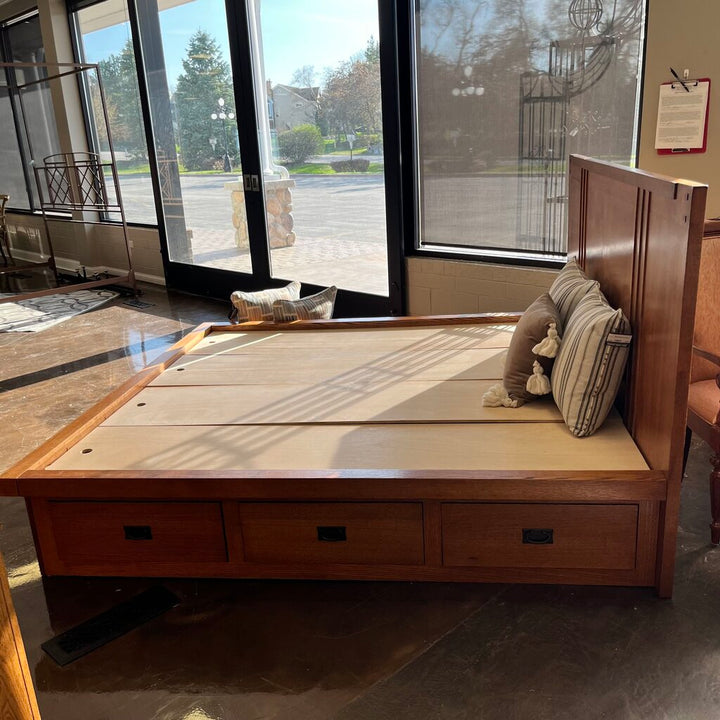 Orig Price $2500 - King Platform Bed w/ Storage