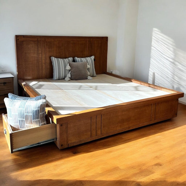 Orig Price $2500 - King Platform Bed w/ Storage