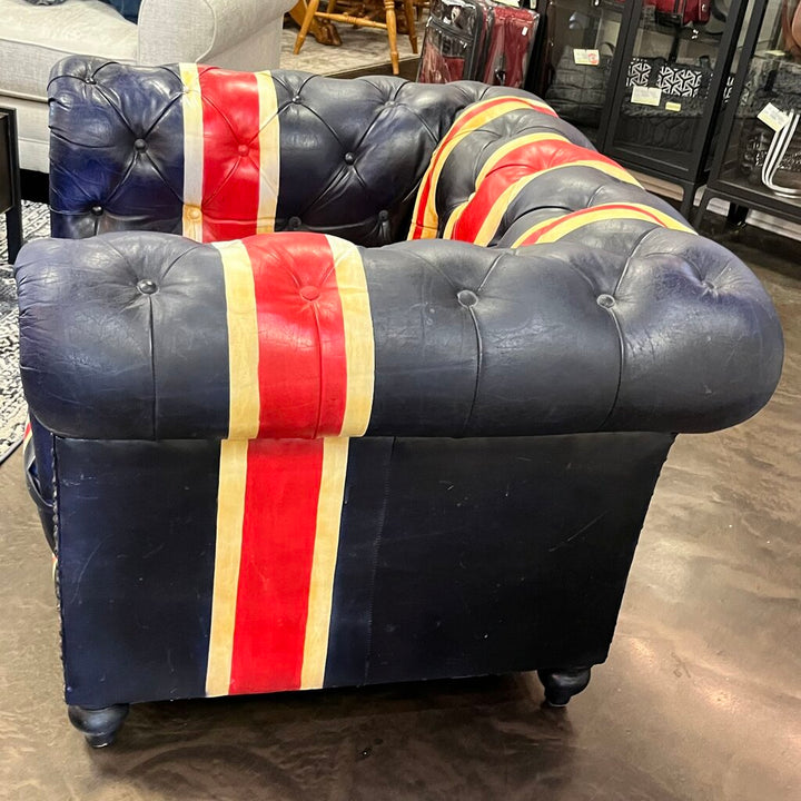 Orig Price $1495 - Union Jack Leather Club Chair