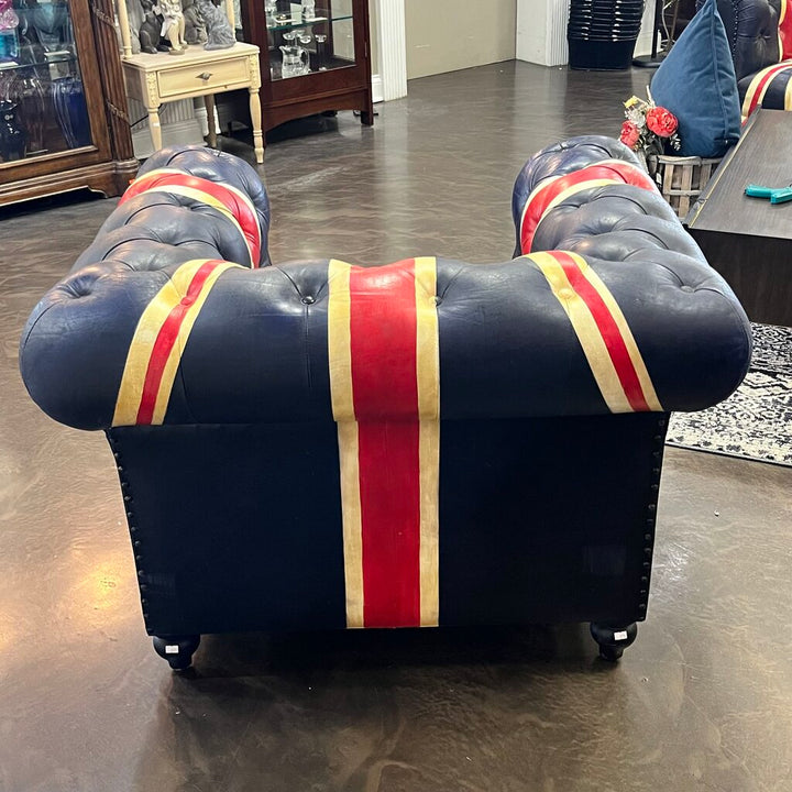 Orig Price $1495 - Union Jack Leather Club Chair