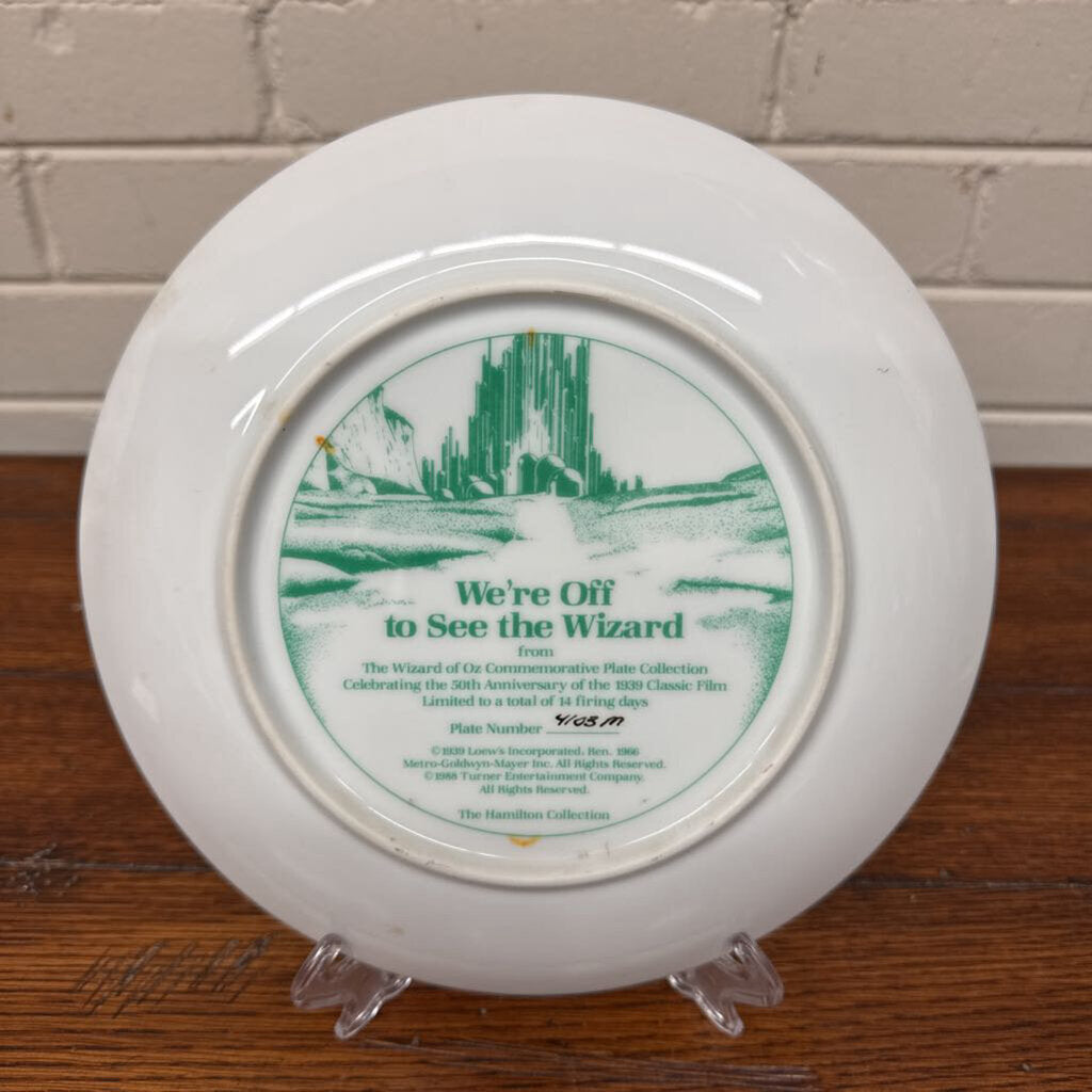 We are off to See the Wizard of Oz Plate