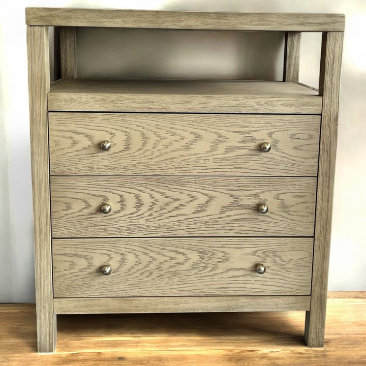 Orig Price $1215 - 3 Drawer Night Stand W/ Shelf
