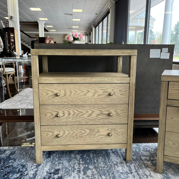 Orig Price $1215 - 3 Drawer Night Stand W/ Shelf