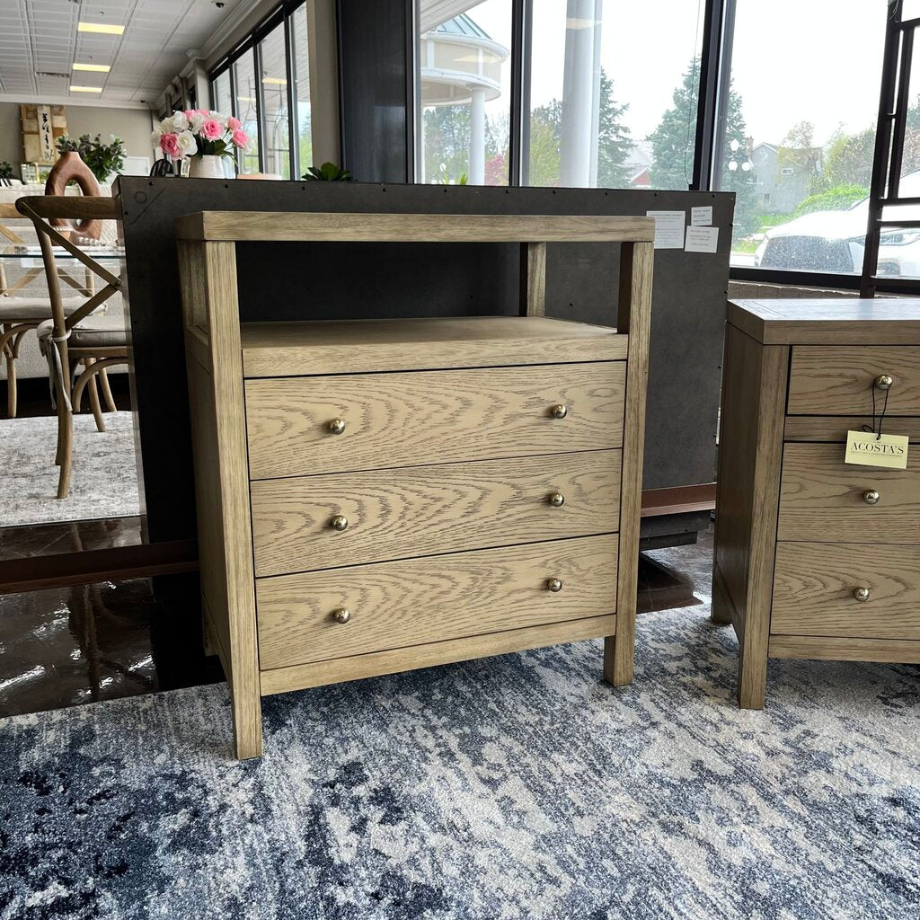 Orig Price $1215 - 3 Drawer Night Stand W/ Shelf