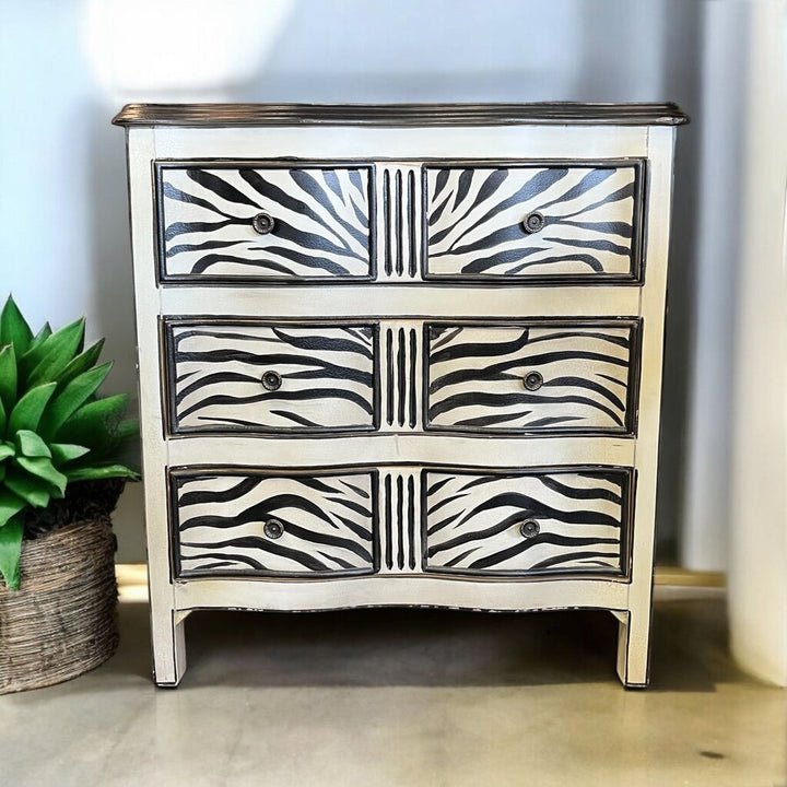 Orig Price $1245 - Zebra Chest of Drawers