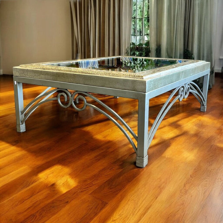 Orig Price $800 - Cocktail Table w/ Glass